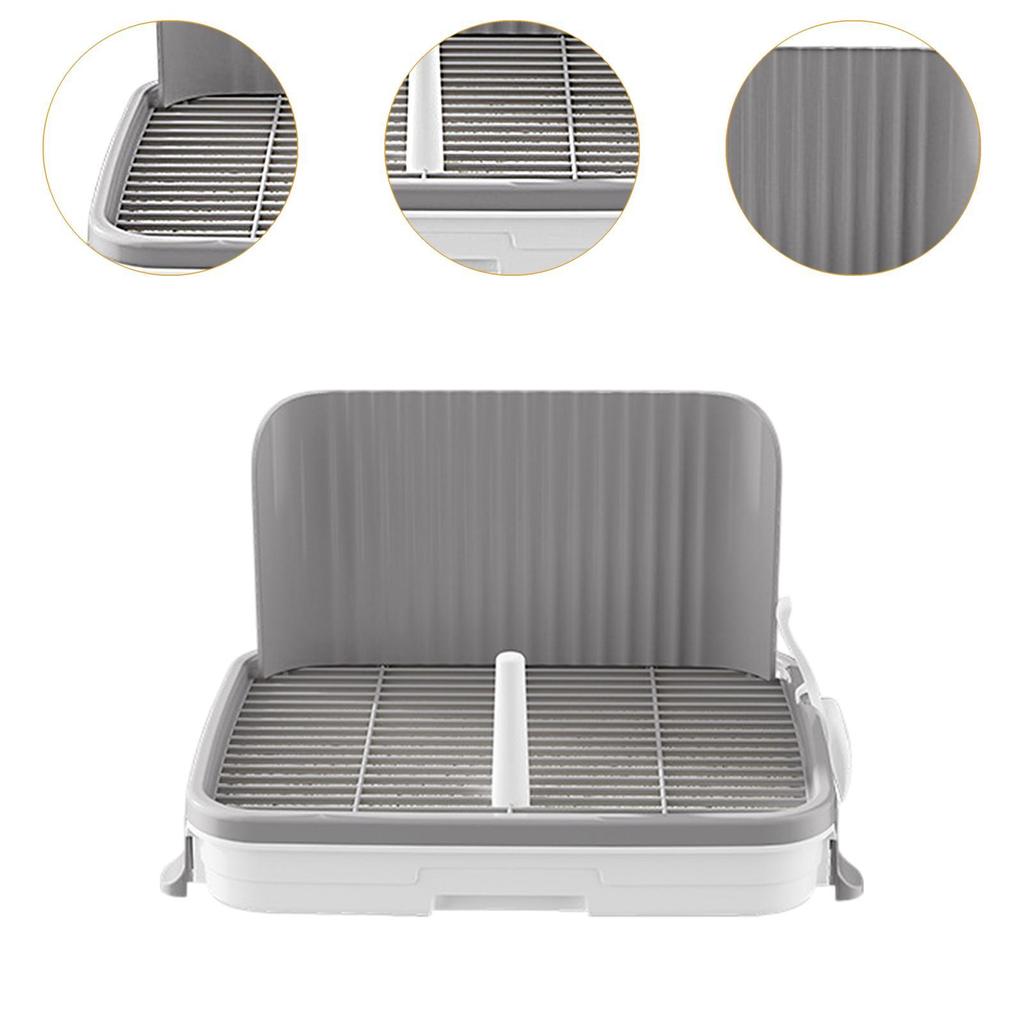 Dog Potty Tray Toilet Dog Potty Pan with Litter Scoop Pee Pad Holder for Indoor Outdoor