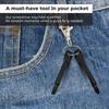 Portable Phillips Slotted Screwdriver Set Key Ring Mini Pocket Cross Screw Keychain Multifunctional Repair Tools Outdoor Gadget