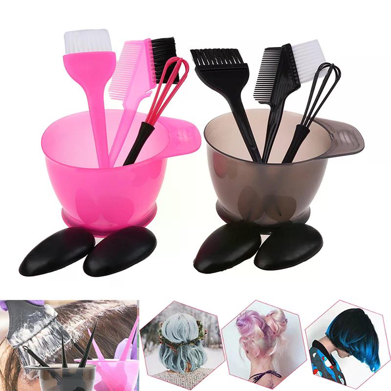5PCS 5Pcs/Set Hair Colouring Brush and Bowl Set Bleaching Dye Kit Beauty Comb High Quality Durable Materials Easy To Use