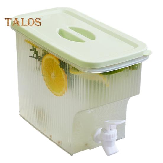 3.9L Water Dispenser with Faucet Leakproof Iced Tea Pitcher for Fridge BPA-Free Juice Container for Summer Drinks
