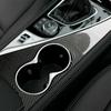 Car Interior Water Cup Holder Panel Trim Cover Decor Sticker Carbon Fiber Look For Infiniti Q50 2014-2019
