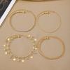 5 in 1 Bohemian beach rhinestone tassel butterfly anklet for ladies