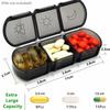 Updated Weekly Pill Organizer Case 7 Days Travel Pill Box Container 3 Times A Day Large Capacity for Vitamins Medicine Fish Oils