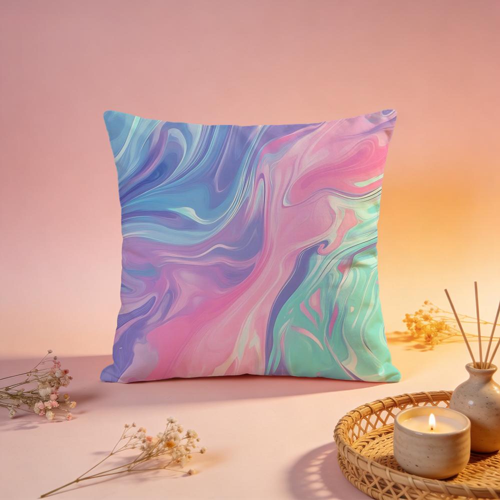 Bold Icy Blue Flame Art Cushion Cover Comfortable Durable Pillow Cover MultiScene for Home Office Car Sofa