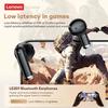 Originální bezdrátová sluchátka Lenovo LE259 Bluetooth 6.0 HIFI Herní sluchátka s potlačením hluku Sluchátka na cvičení Přehrávání hudby Stereo Sportovní sluchátka