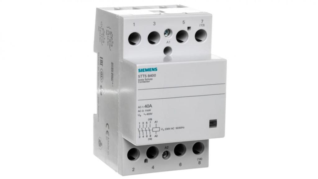 Modular Contactor 40A 4Z Coil 230V Ac Sentron 5Tt5840-0