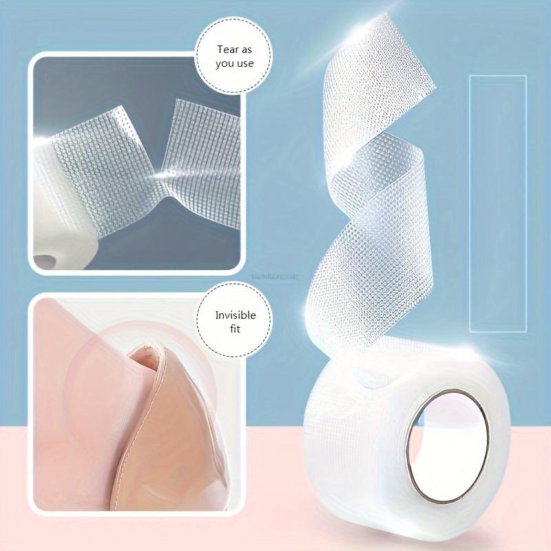 5m/Roll Transparent Silicone Gel Moleskin Tape, Flexible Protection for Feet, Fingers, Toes Waterproof, Reusable, Invisible for Travel & Shoe Comfort