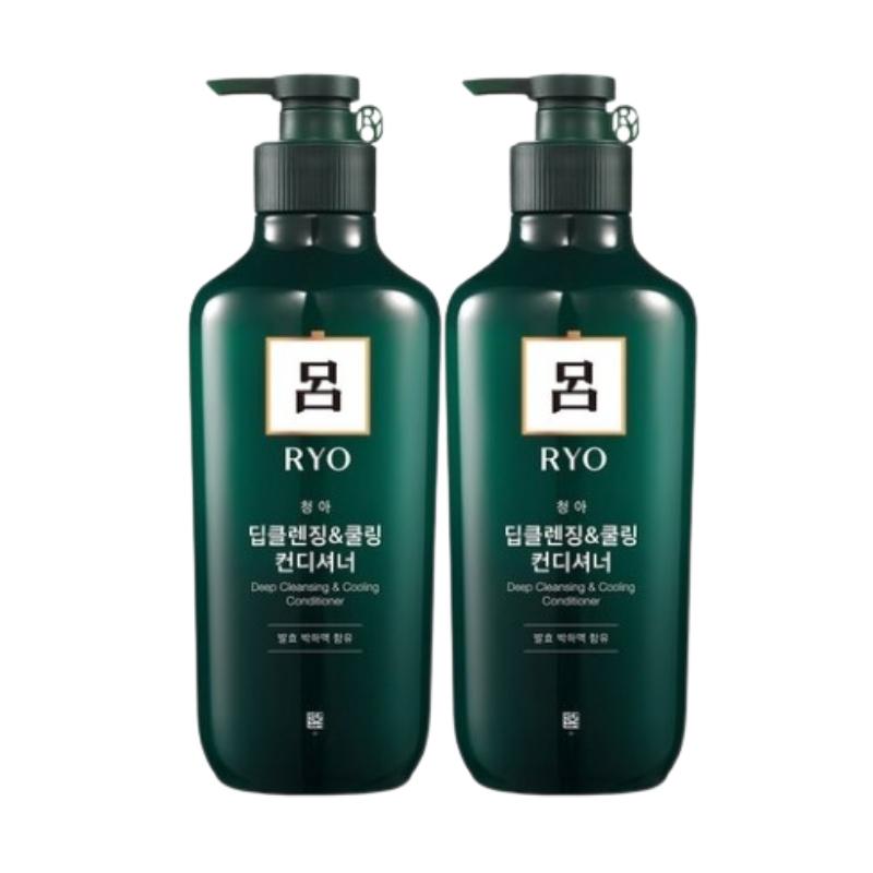 Ryo Cheonga Deep Cleansing Cooling Conditioner 550ml | 99% Fine Dust Removal | Scalp Sebum & Odor Control | Herbal Cooling & Exfoliating Care