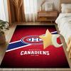 Canadiens Eishockey Team Fußmatte für Wohnzimmer, Spielzimmer, Büro, Schlafzimmer, Bürobodenmatte Verspieltes Design, Weihnachts-Fan-Geschenke