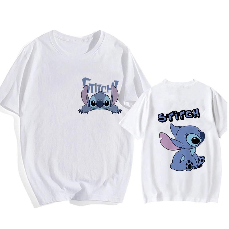 Hip Hop Shirt EU Size Unisex Disney Lilo Stitch Cartoon T Shirt Stitch Cute Unisexga Tshirt Yk Graphic Tshirt Top Tees Clothes