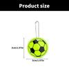 12Pieces Soccer Nighttime Backpack Keychain Glowing Bag Pendant Football Reflective Key Ornament for Easy Key Finding