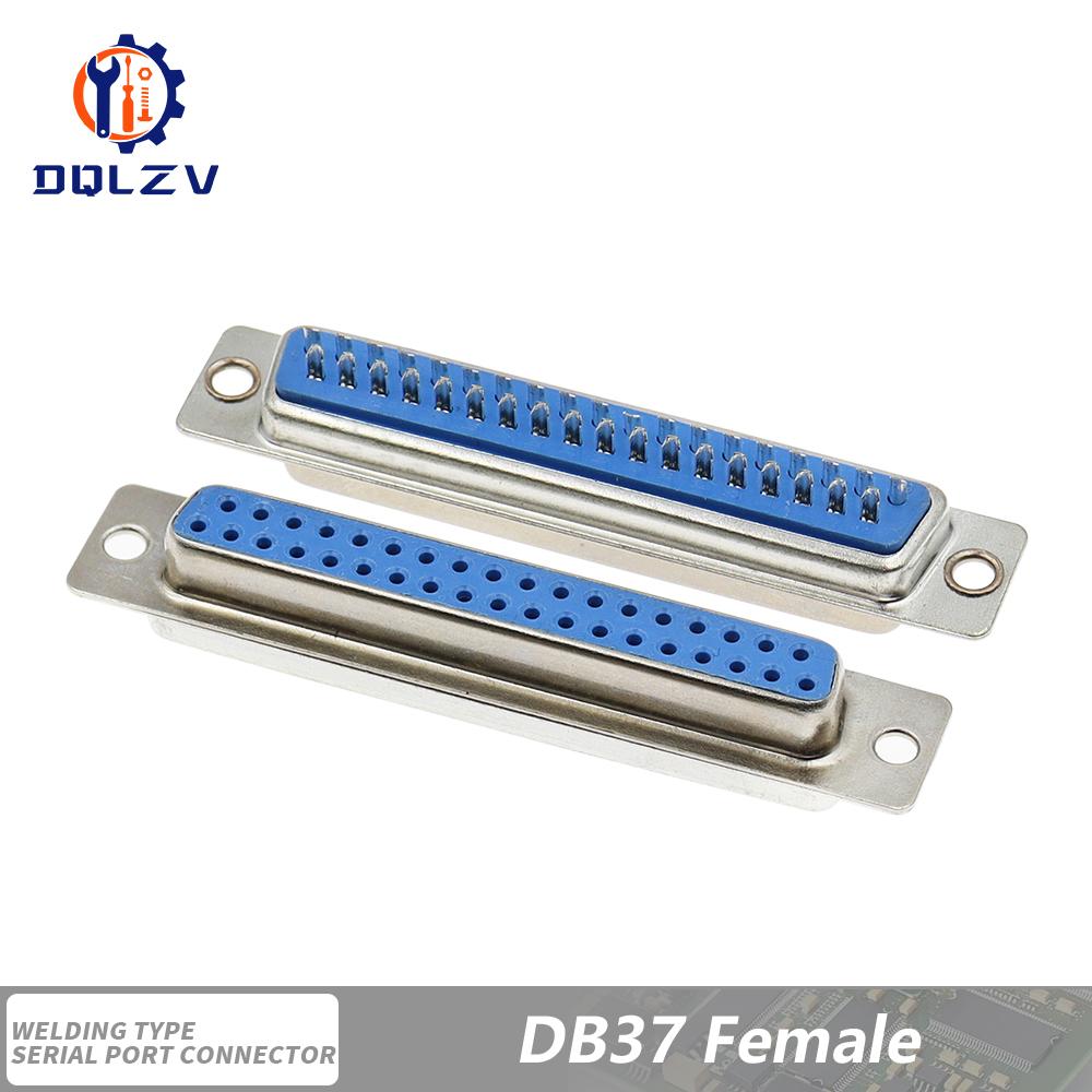 DB15 DB25 DB9 DB37 Parallel Serial Port Fmale/Male Solder Connector+Plastic Assemble Shell Cover 37 9 15PIN VGA Adapter