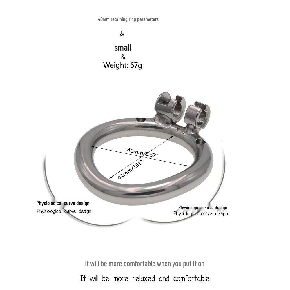 Ultra Small Metal Chastity Lock CB6000s: Male BDSM Master-Slave Birdcage Pot Lid Head Training Tool.