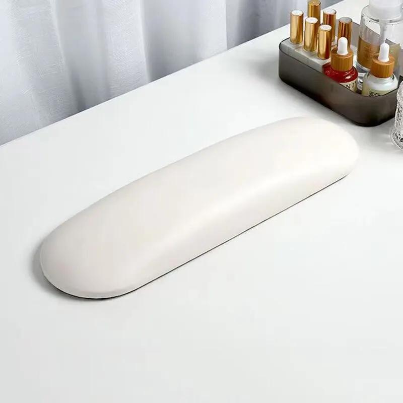 

Простые подушечки для рук для ногтей, набор профессиональных инструментов, магазин кожаных противообрастающих однотонных нескользящих износостойких мягких подушечек для рук белый