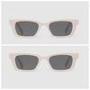 2PCS Personality Fashion Cat Eye Sunglasses Women Men Vintage Classic Black White Frame Sun Glasses Outdoor Driving Shades
