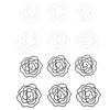 50pcs Paper Clips Cute  Shaped Decorative Metal Paperclips with Storage Box for School Office