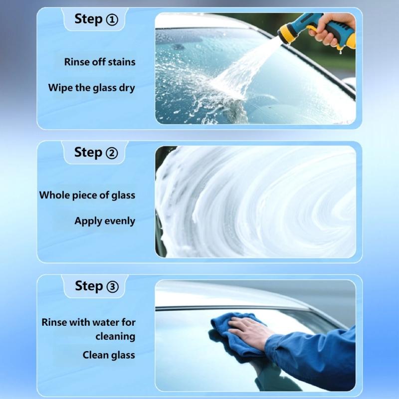 Auto Glass Cleaner That Eliminates Oil Film Residues On Windshield & Window Ensuring Unobstructed Visibility for Vehicle