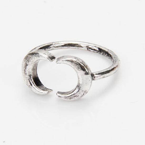 6Pcs Turquoise Arrow Moon Triangle Above Knuckle Ring Mid Finger Tip Stack Rings