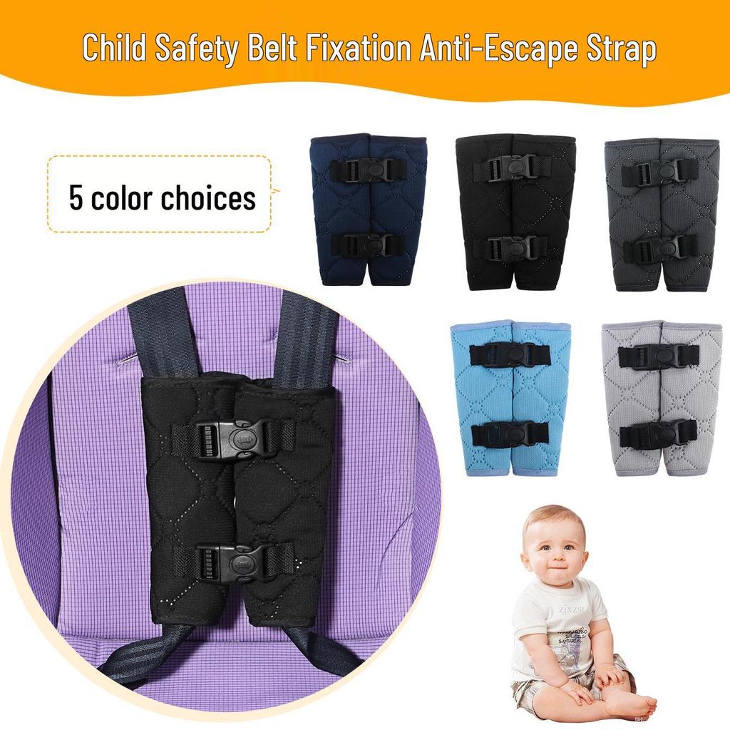 Portable Baby Car Seat and Stroller Strap Cover: Anti-Kick Shoulder Protector and Safety Belt.
