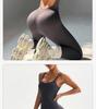 Stilvoller Europäischer & Amerikanischer Body Shaping Yoga-Bodysuit - Schlankmachend, Po-Hebend, Enganliegend für Laufen & Fitness