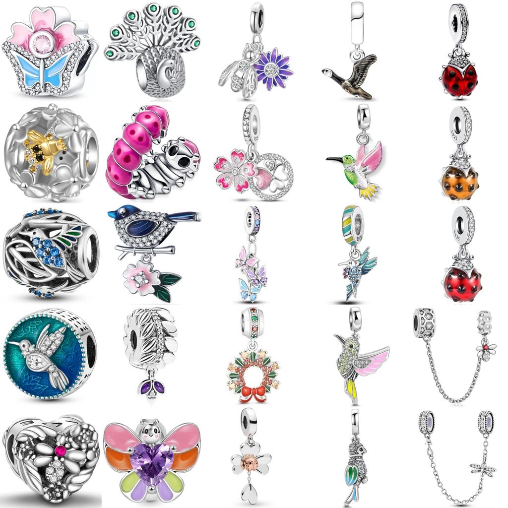 Original Copper Plated Accessories Fashion Charm Eagle Garland Woodpecker Bead Fit Pendant Bracelet For Women Diy Jewelry Gift