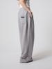 UNKNOWN PLANET [Fleece-Lined Version Added] Daily Double-Pleat Wide Sweatpants Gray