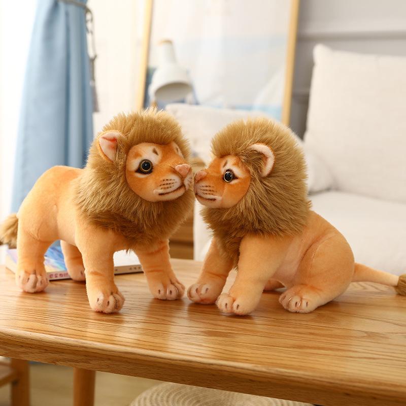 Simulated New Cute Doll Lion Stuffed Toy Small Lion Cloth Doll Children Doll Pillow Gift