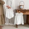 Infant Girls' Seersucker Ruffle Lace Sleeveless Dress