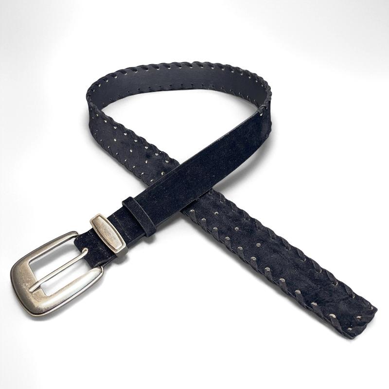 Maillard Styles Retro Mode Wildleder Gürtel Mit Metallschnalle Taillengürtel Ins Vielseitiger Dekorationsgürtel