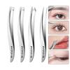 4pcs Set Professional Tweezers Set Perfect For Eyebrow Hair Removal Splinter Very Effortless And Relaxed To Remove