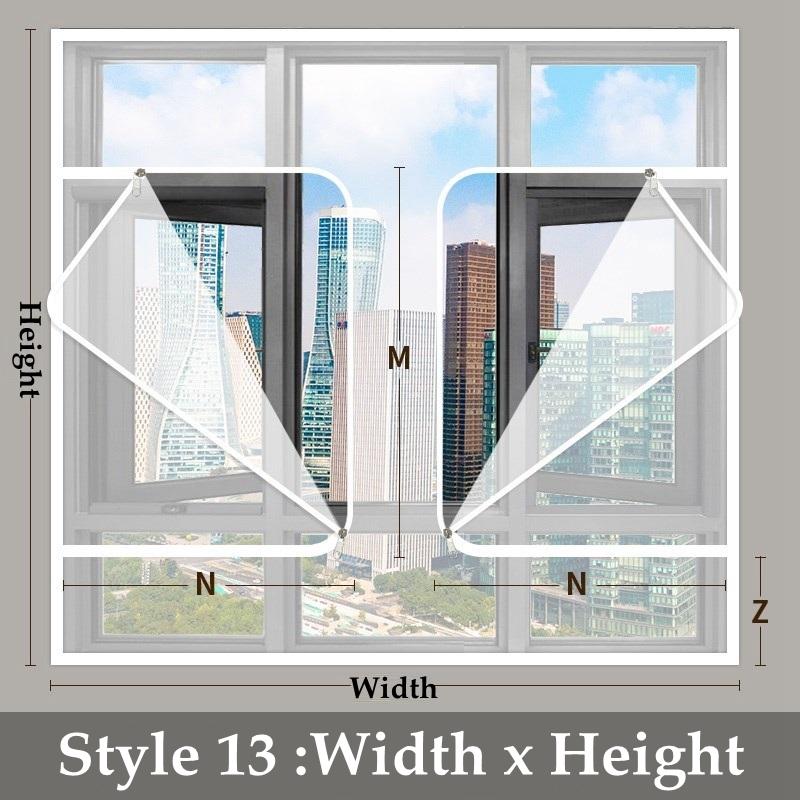 Transparent Window Winter Insulation Film Warm Double Layer Windproof Curtain With Zipper Self-Adhesive Heat Protection Film