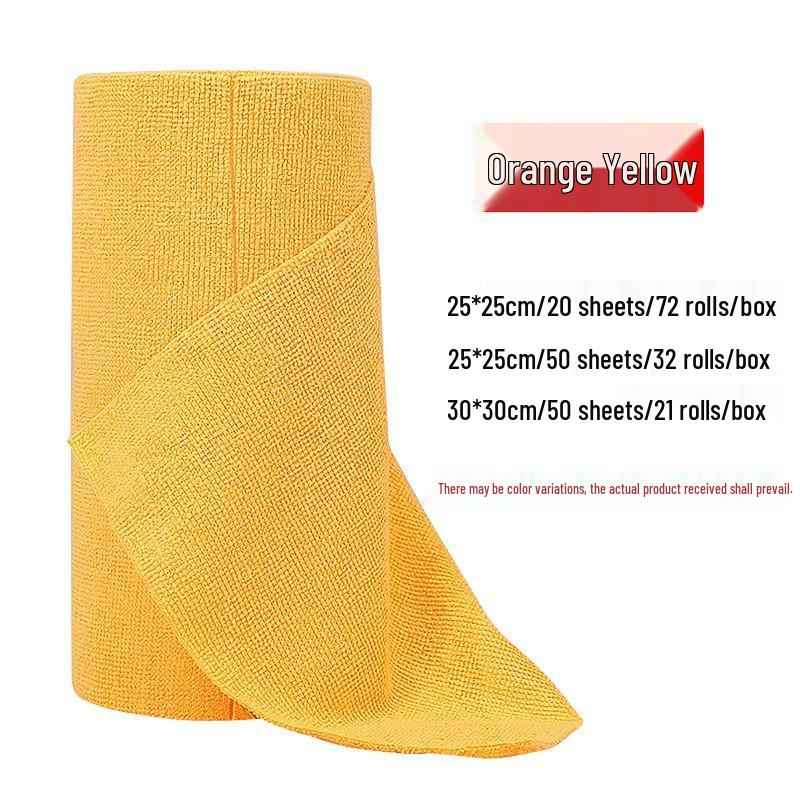 Tearable Non-Stick Oil Dishcloth Roll - Polyester-Nylon Kitchen Cleaning Rag