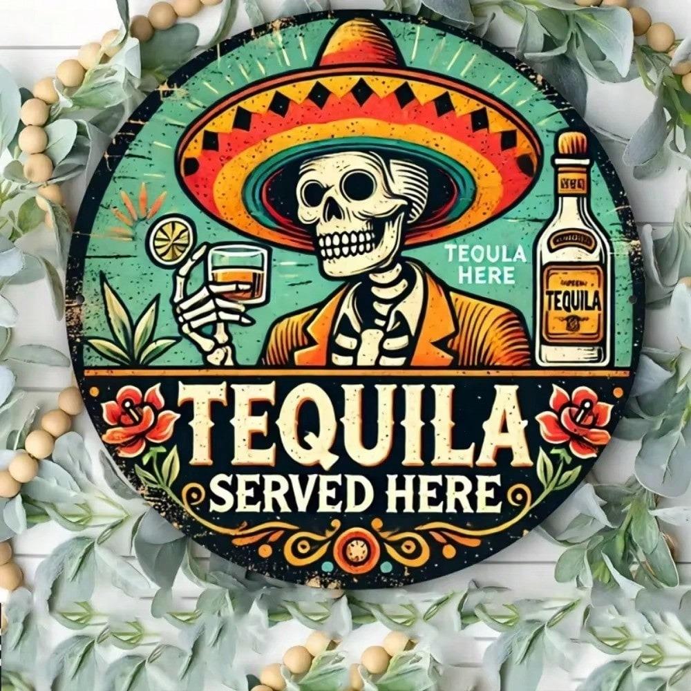 Tequila Metal Sign Vintage Wall Decor Home Bar Garage Art Gift