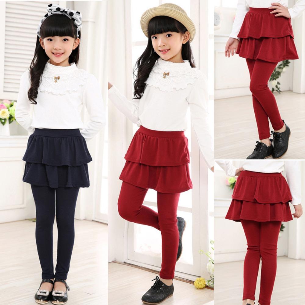 Children's Clothing Spring and Autumn Styles Girls' Dress Pants Multi-colored Stretch Pants Girls' Baby Skirts