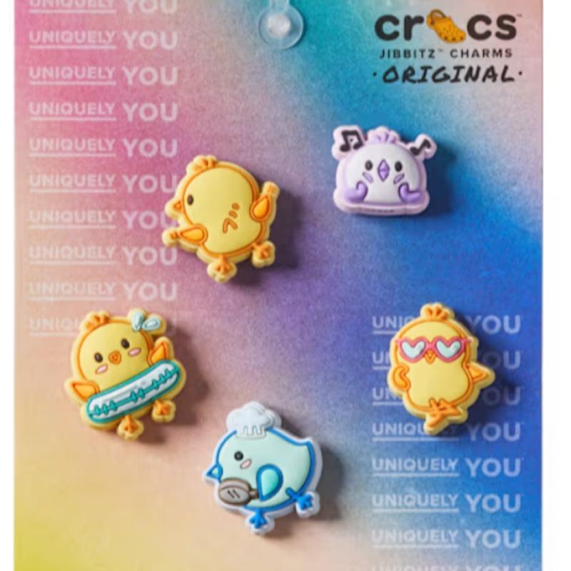 Crocs Happy Chick Zibbitz Set Of 5 10015528