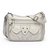 Women's Bag Retro Large Capacity Shoulder Bag Multi-Layer Crossbody Bag Soft Leather Mother Bag
