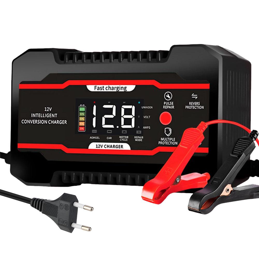 Battery Maintenance Multiple Protection 12V 6A For Car SUV Motorcycle Truck Universal Car Battery Charger Digital LCD Display