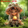 Magic Mushroom Fairy with Glowing Egg, 2D Flat Acrylic, Decorative, Outdoor, Suitable for Garden, Lawn, Gifts, Christmas, Halloween