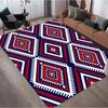 Boho Geometric Area Rug Geometric Stripes Ethnic Home Decor Carpet Soft Non-Slip Floor Mat for Living Room Bedroom