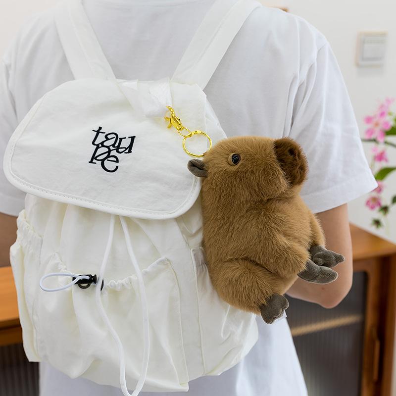 Ugly Cute Sitting Version Kapibara Doll Water Guinea Pig Doll Bag Keychain Gift