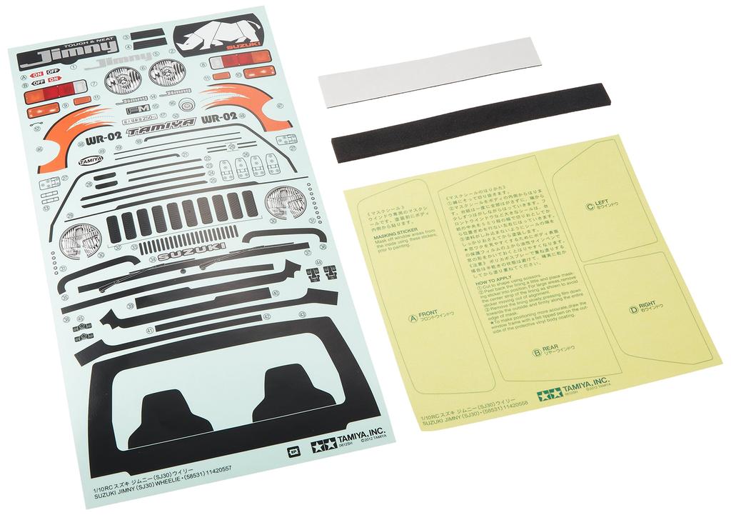 Tamiya RC Ersatzteile Suzuki Jimny Wheelie Ersatzkarosserie-Set 51495 SP.1495 (SJ30)