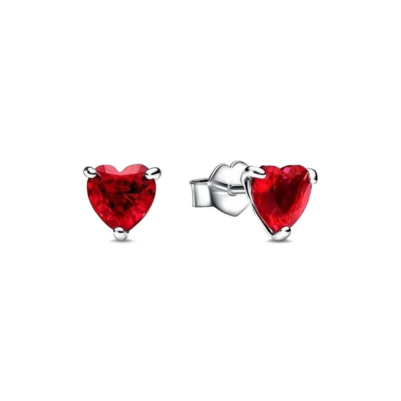 925 Silver Pink Bow Jewelry Set Ring Earrings Bracelet Necklace for Women Birthday Gift