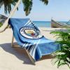 Manchester City Team Print Beach Towel, Large Soft Quick Dry Towel for Beach Camping Swimming