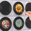 B97A-6Pcs Records Decorations Rock 70'S Wall Vinyl Records And Roll Music Party Decorations For Disco Birthday Music Theme Party