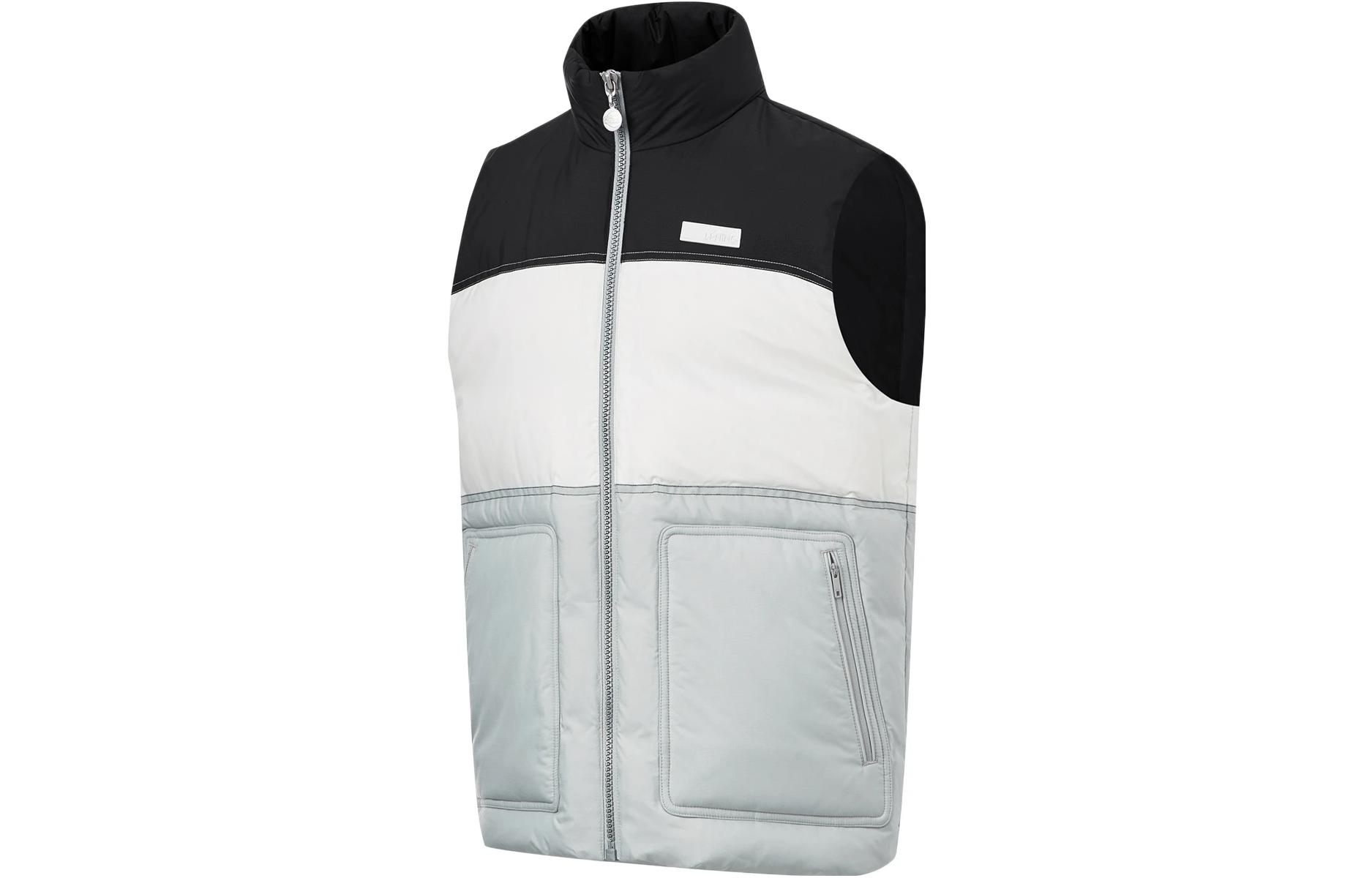 Li Ning Sports Trendy Collection Vest Men s Brick Gray Ivory Black AMRT013-2 M