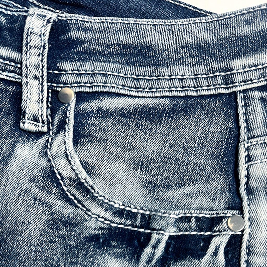 Damen Denim Klassisch Vielseitig High Waist Modische Shorts