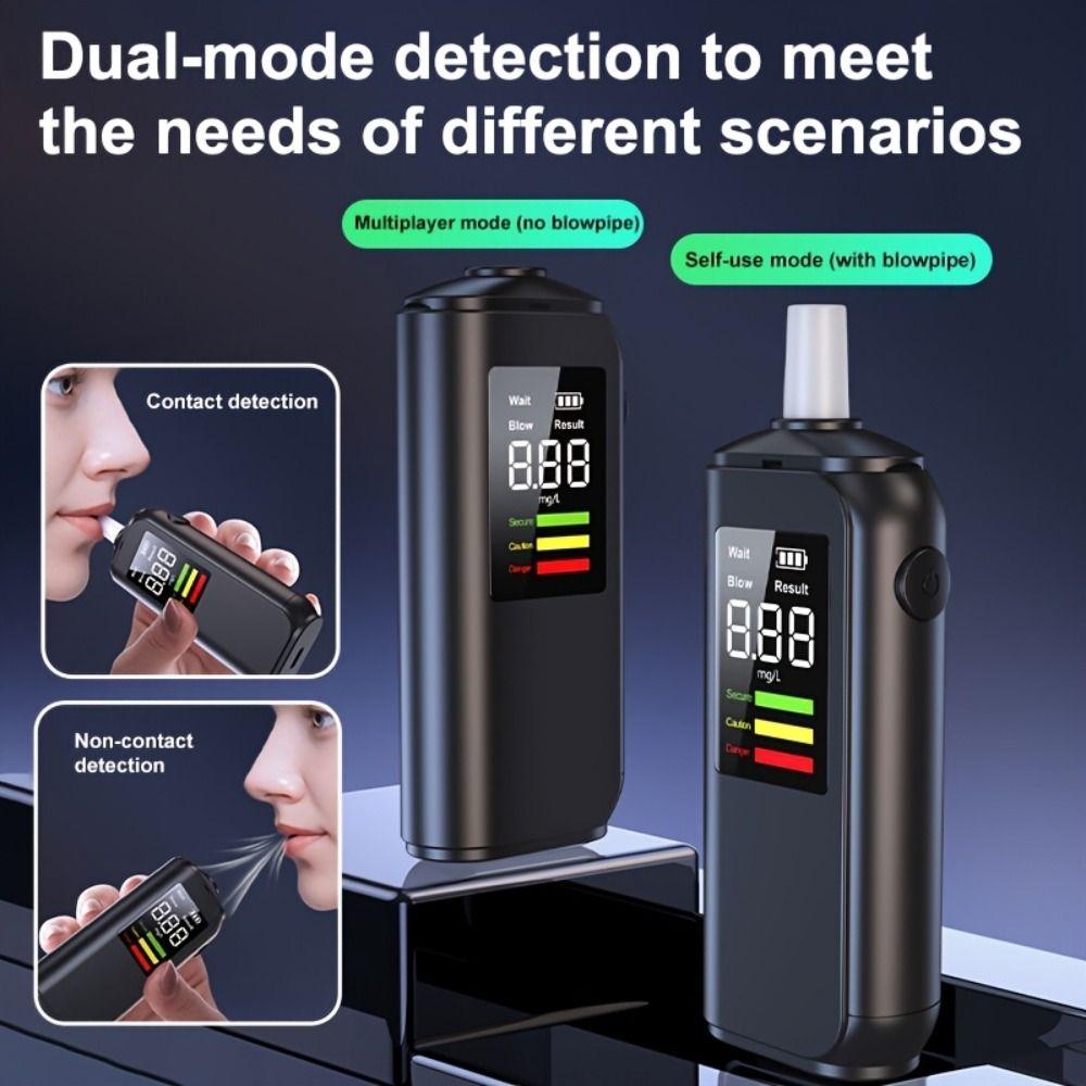 Accuracy Breathalyzer Analyzer LED Digital Display Portable Blow Breathalyzer Car Accessories