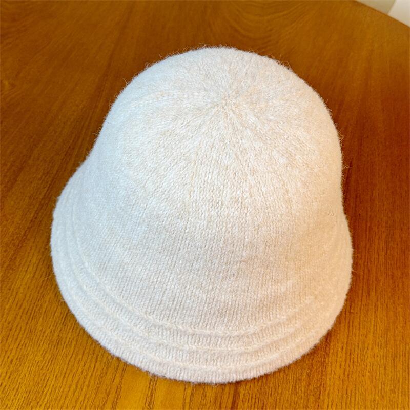 Cozy Wool Bucket Hat with Beige Trim - Lightweight, Cold-Resistant, for Autumn and Winter, Perfect for Casual or Formal Occasions, Winter Headwear