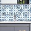 Adesivi Rinnovati Piastrelle Geometriche Blu Decorazione Parete Pavimento Cucina Bagno Stanza del Dormitorio Sala da Pranzo Adesivi Murali