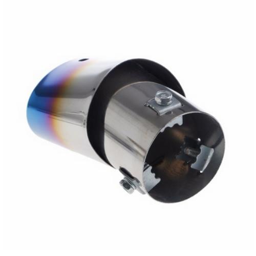 Acciaio Inossidabile Colorato Auto Posteriore Terminale di Scarico Rotondo 85x63mm